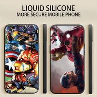 marvel comics phone case for huawei p smart 2020 2019 z 2021 coque carcasa back original liquid silicon funda black shell