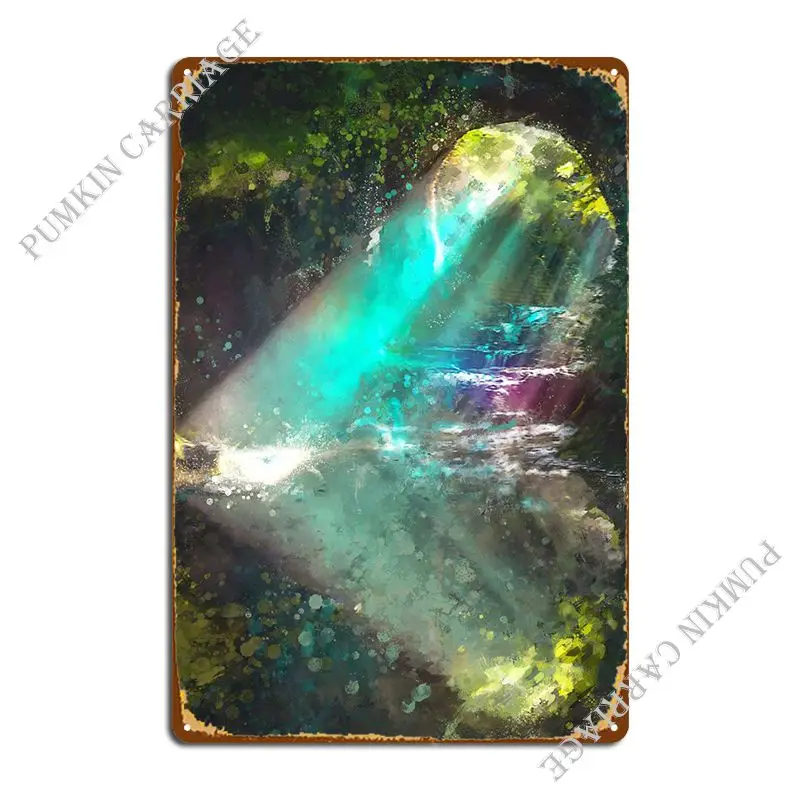 

Металлический плакат The Secret Grotto, печатная настенная пещера, кинотеатр, жестяной плакат