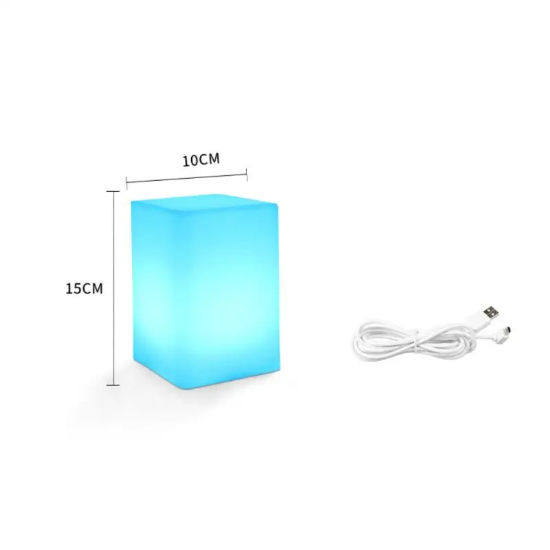 

4PCS Tuya WiFi Smart Night Light Cube/Cylinder Smart Life/Tuya APP Remote Control RGB LED Desk Lamp Work With Alexa Google Home