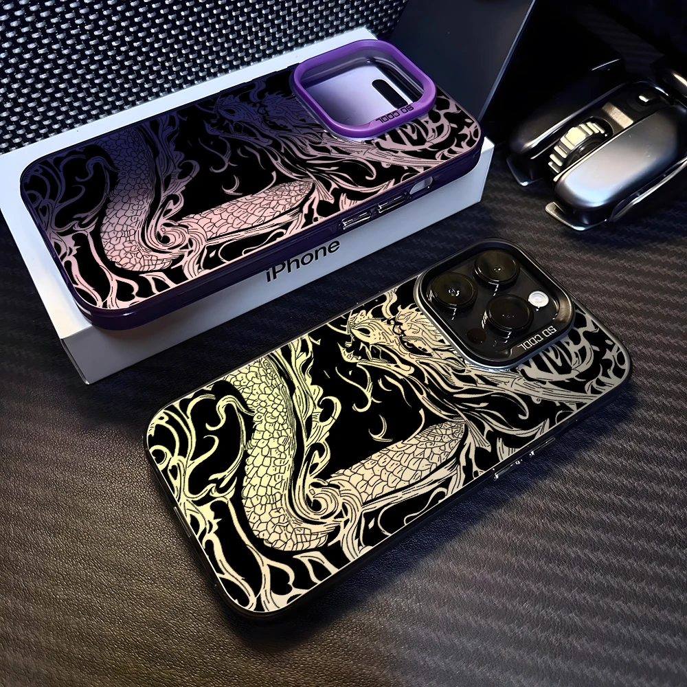 Фото Чехол для телефона Black Dragon Chinese Loong для Oppo A78 A74 A60 A58 A57 A38 A17 A3x Reno 13 12 11 F 10 8 7 6 T Z Pro Plus 4G 5G Cover №1