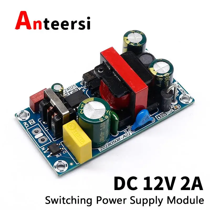 

AC-DC 12 В, 2 А, 24 Вт, модуль импульсного источника питания, неизолированная схема от 100-265 в до 12 В, 2 А, плата для замены/ремонта