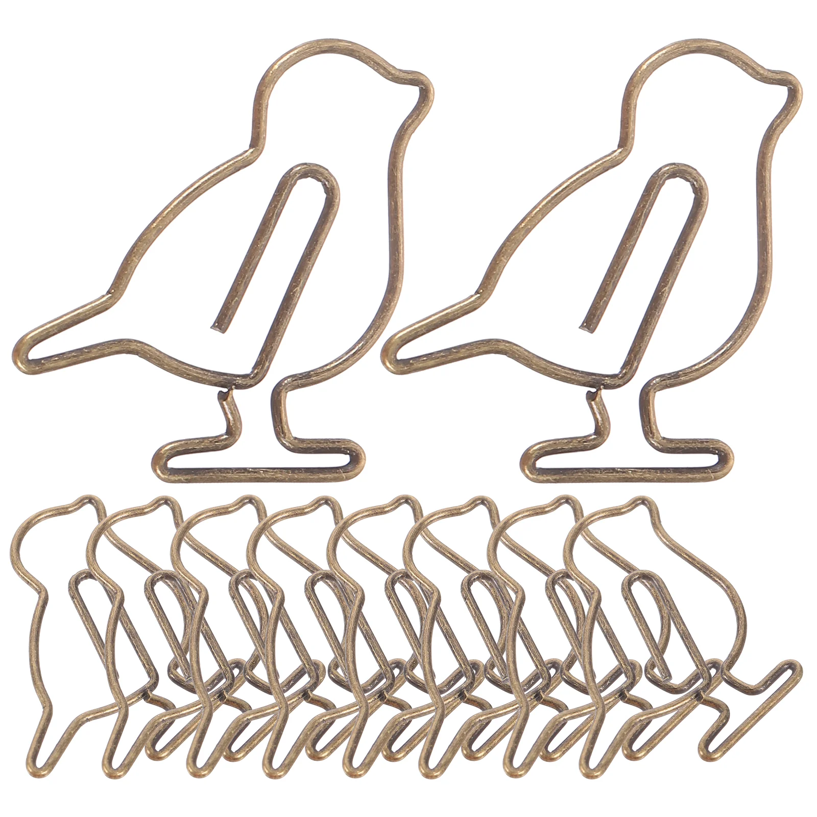 

20pcs Paper Clips Delicate Paperclips Cute Paper Memo Clips Document Clips Metal Paperclips