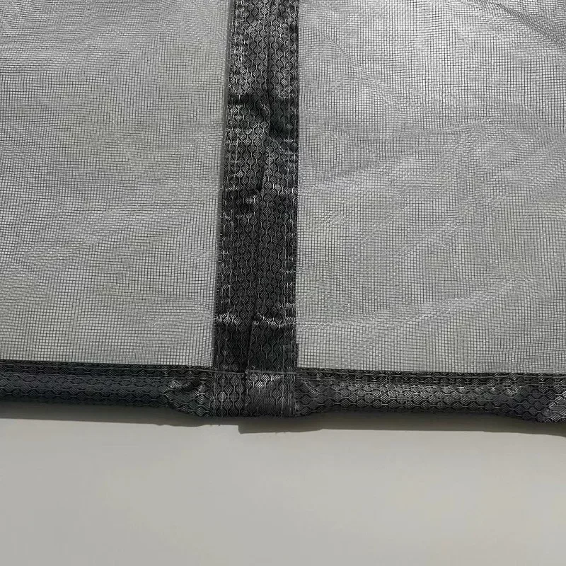 Серый магнитный дверной экран индивидуальный для гаража Невидимая сетка от