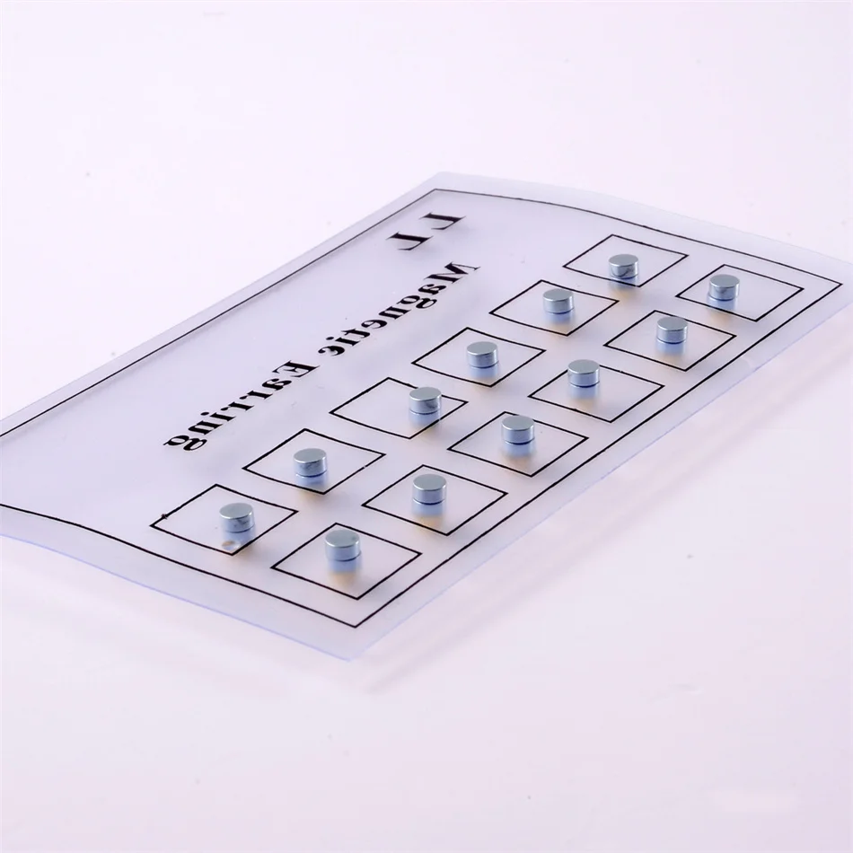 Серьги-гвоздики из нержавеющей стали с магнитным шариком 3 мм 6 пар цветов |