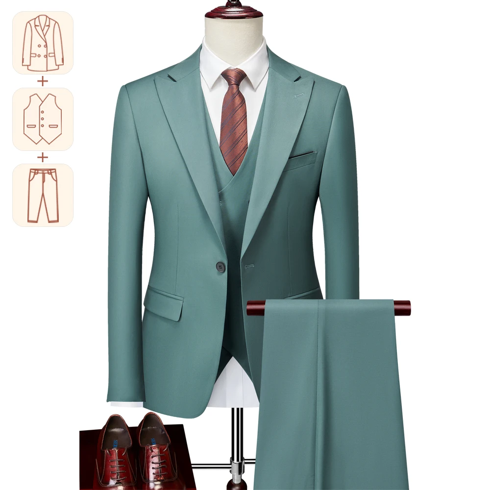 

Business Gentleman Italian Slim Suit Groom Wedding,blouson costume homme,giacca uomo elegante,5XL Blazers vestidos de graduación