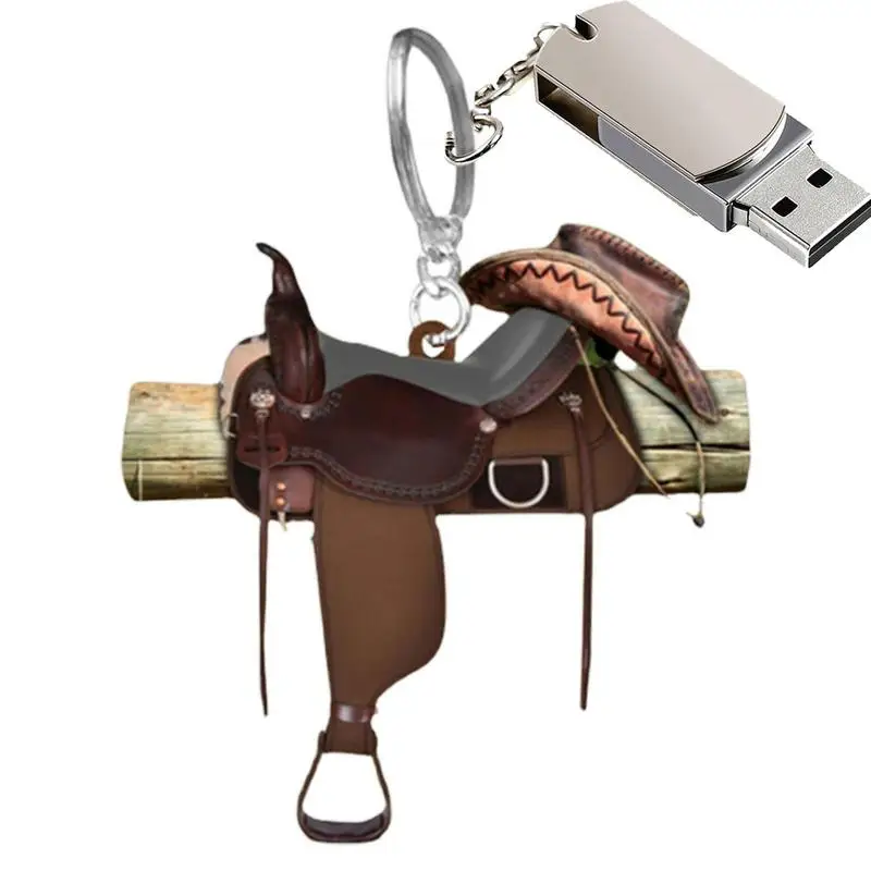

Брелок для ключей в виде лошади, акриловый подвесной ковбойский брелок для лошадей, украшение для автомобильного зеркала заднего вида