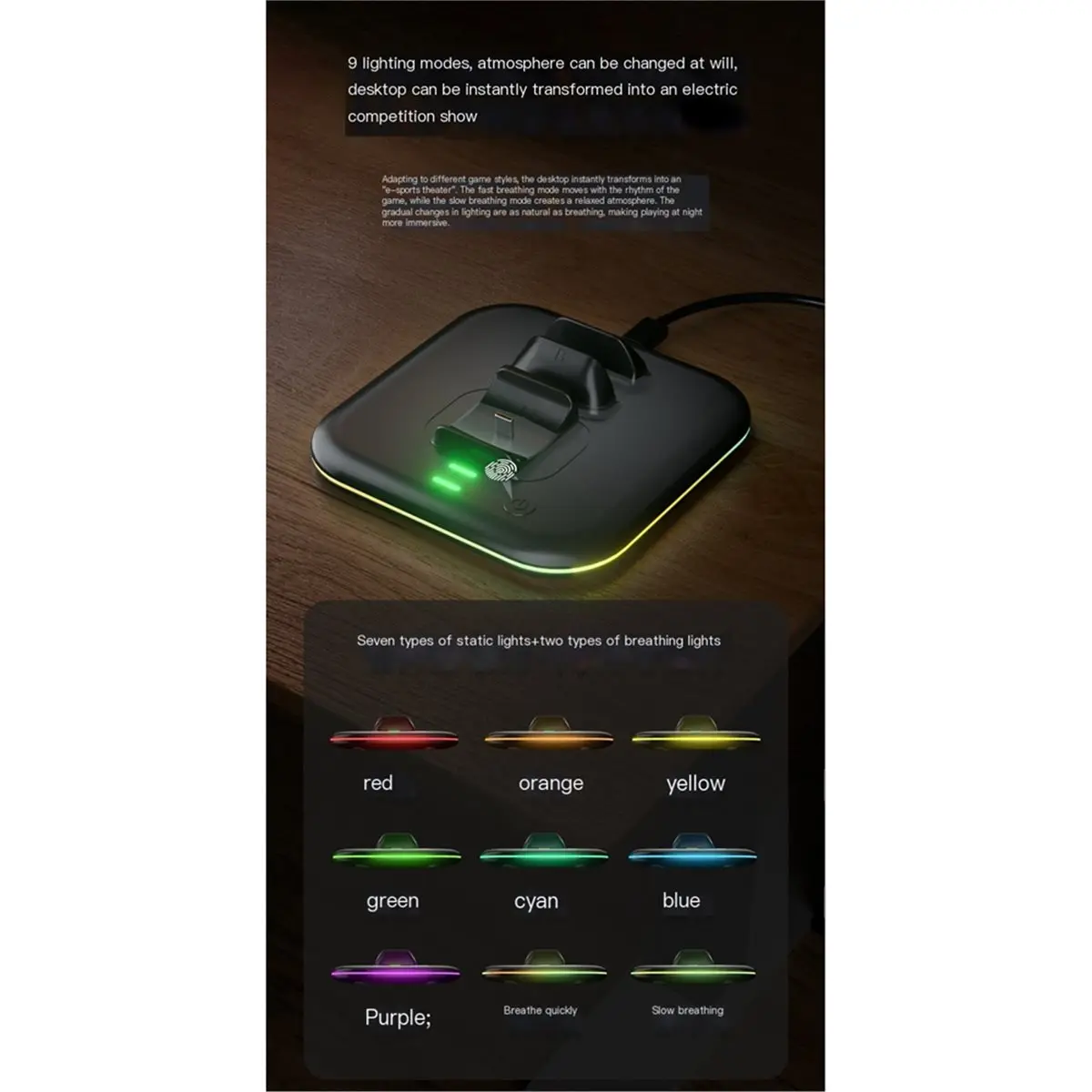 Фото Мега-распродажа 618: Зарядная станция 2-в-1 Type-C для контроллеров Switch 2 Pro и Joy-Con с LED-индикаторами №3
