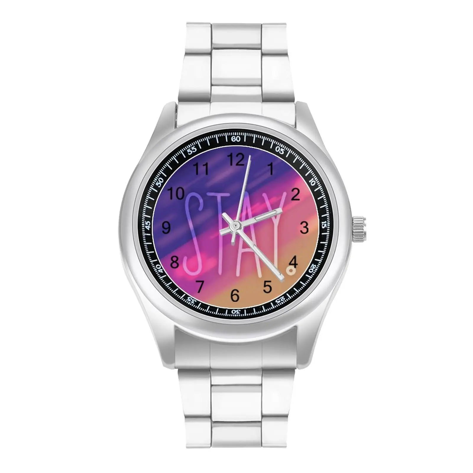 

Stay Album Cover Art Design Quartz Watch Color Fun Word Song Hot Elegant Teens Wrist Watch Photo Stainless Office Wristwatch