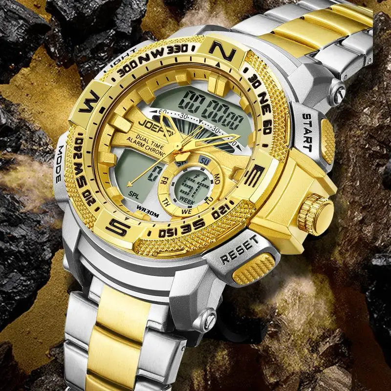 

Watches for Men Luxury Brand Sport Quartz Wristwatch Waterproof Military Digital Clock Steel Men Watch Relogio Masculino