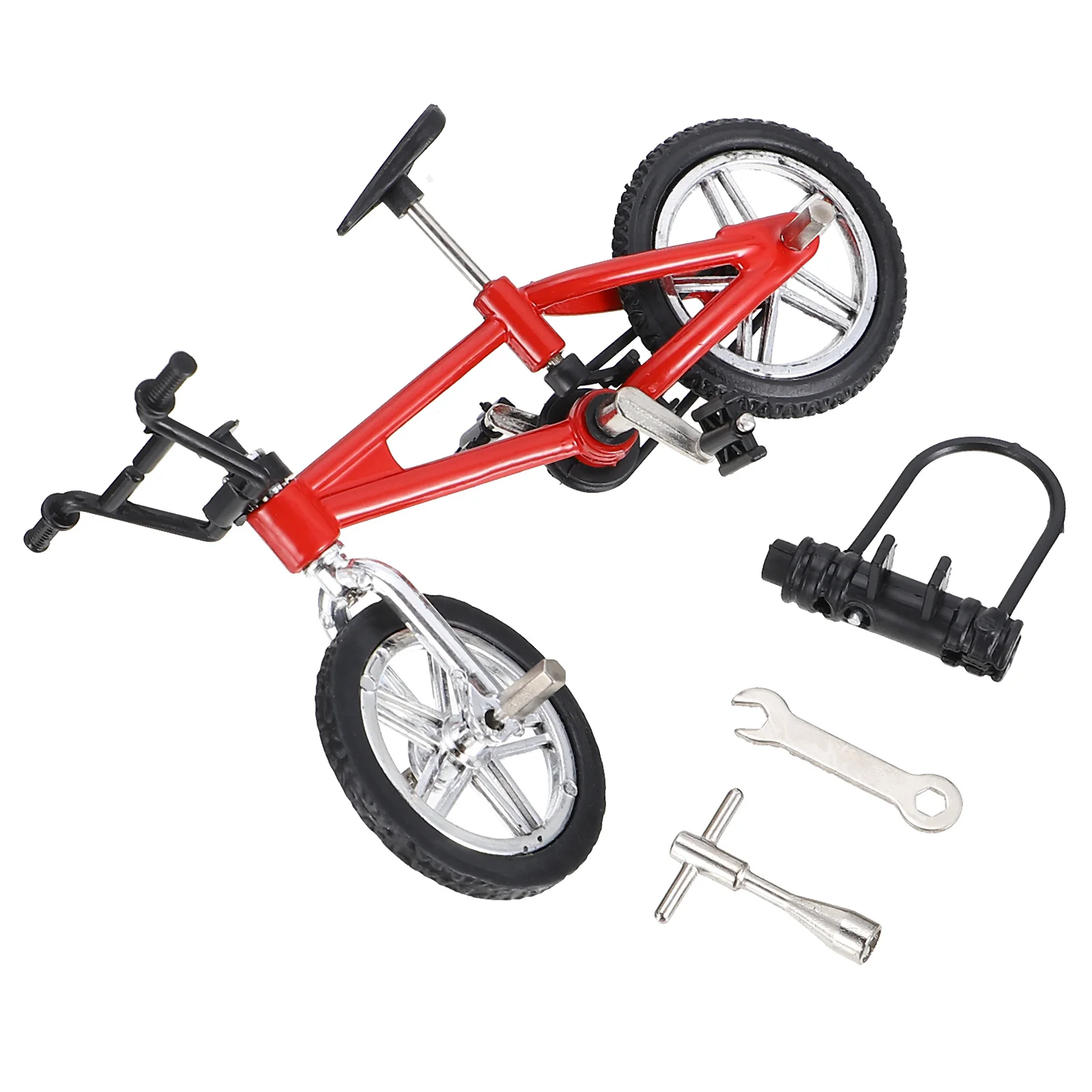 

1 Set Mini Mini Alloy Board Game Desktop Bike Finger Bike for Kids Children