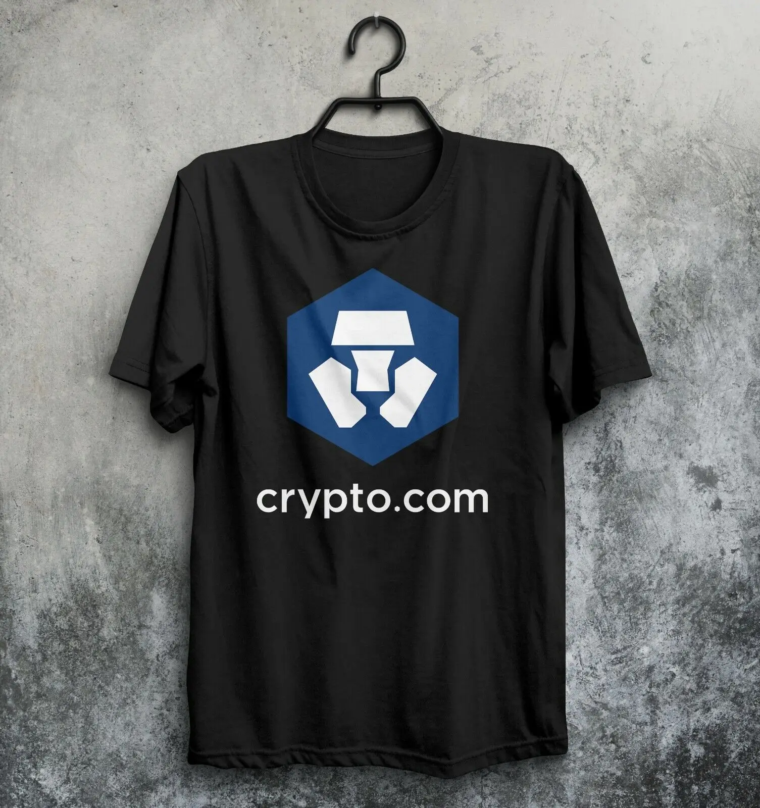 Футболка Cryptocom Altcoin криптовалюты, черные майнеры для мужчин Футболка Cryptocom Altcoin криптовалюты, черные майнеры для мужчин