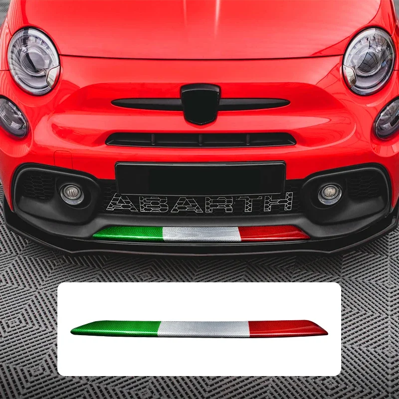 Фото Shasha Carbon для Fiat, нижняя накладка на передний бампер, внешние аксессуары из настоящего углеродного волокна для Abarth 595 №1
