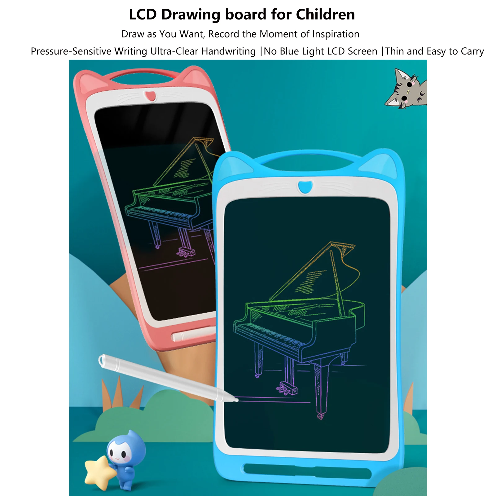 

Drawing Tablets For Kids 8.5 LCD Writing Tablet Electronic Graphic Board Portable Handwriting Pads With Pen Kids Gifts