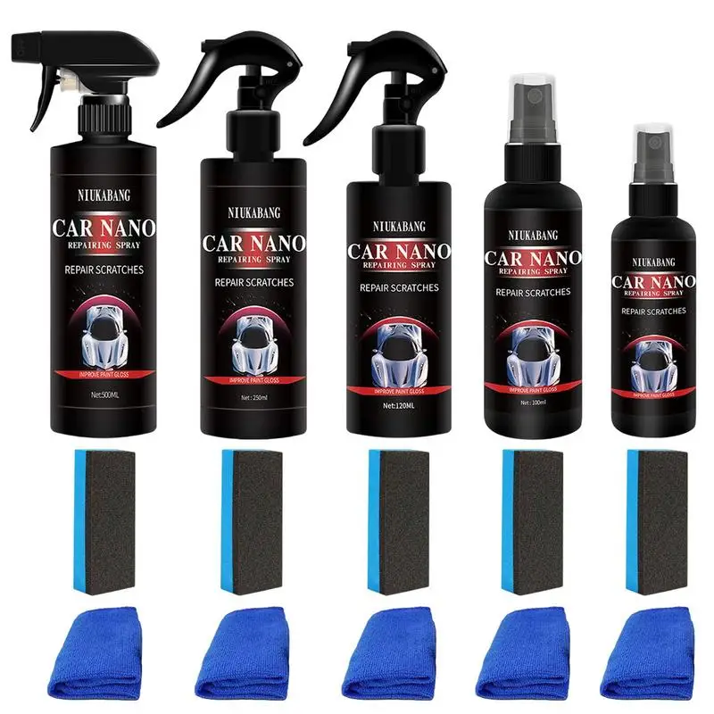 

Car Scratch Repair Nano Coating Spray Kit High Gloss Hydrophobic Anti Scratch Paint Lasting Protection Agent For Car Cleaning
