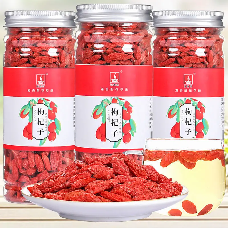 

Высококачественная сушеная ягода Годжи Ningxia 2022 года, Органическая Волчья ягода, гуджи, зеленая ягода, медицинский уход, 130 г, одна коробка, бе...