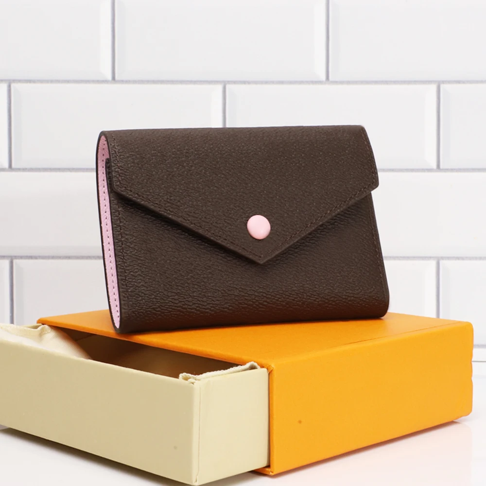 

2023 Designer Luxury Brand Wallet For Women High Quality Classic Storage Purse Vintage Many Card Slot Money Clip Fold Coin Purse