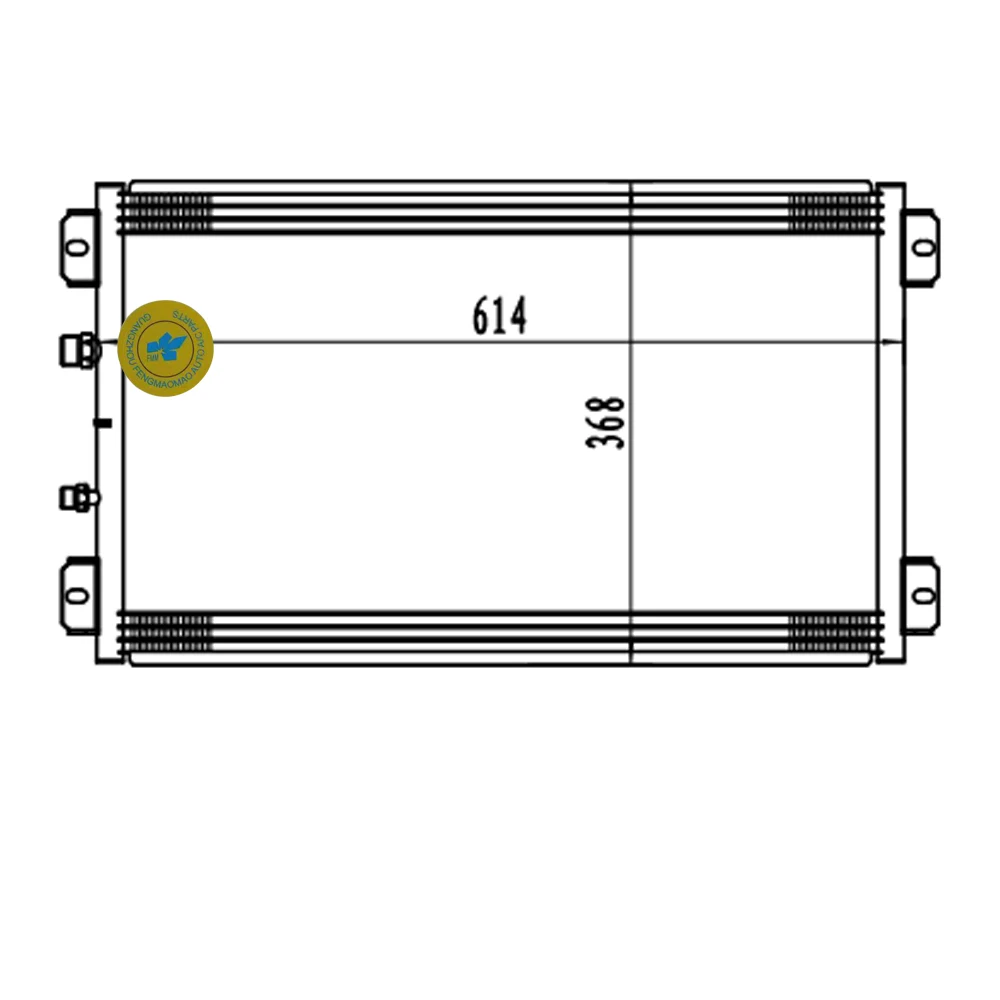 A/C конденсатор для внедорожного экскаватора Komatsu PC270-7 PC300-7 PC450-7 20Y-979-6131