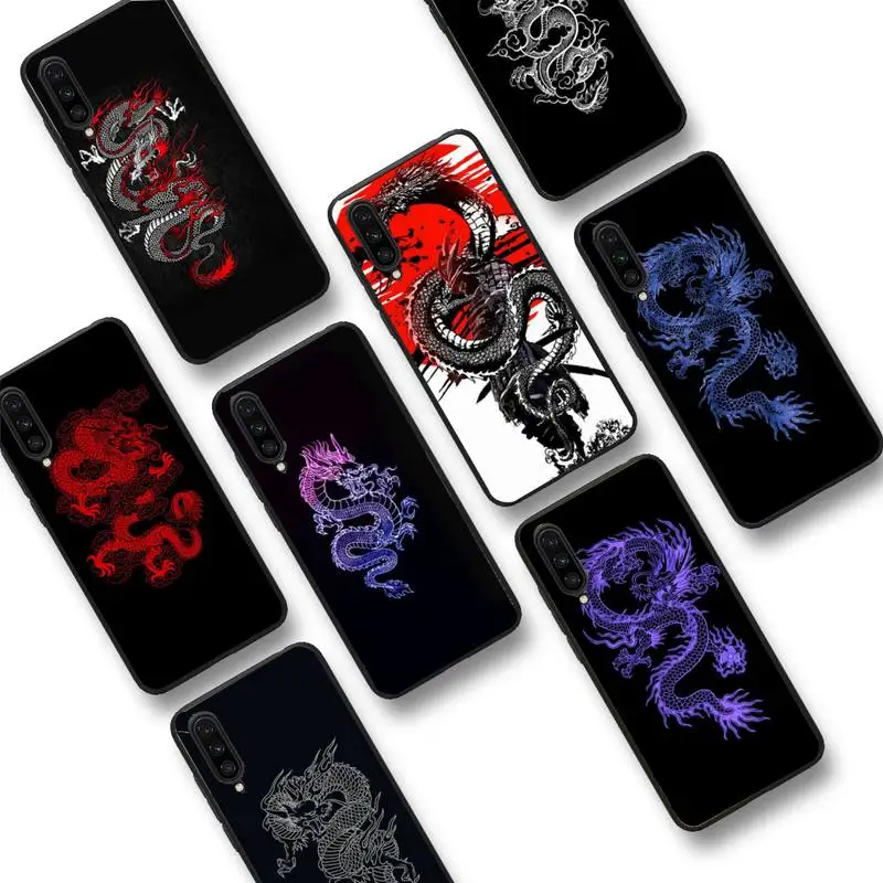 

Чехол для телефона с японским рисунком дракона для Redmi 8 9 9A для Samsung J5 J6 Note9 для Huawei NOVA3E Mate20lite, чехол