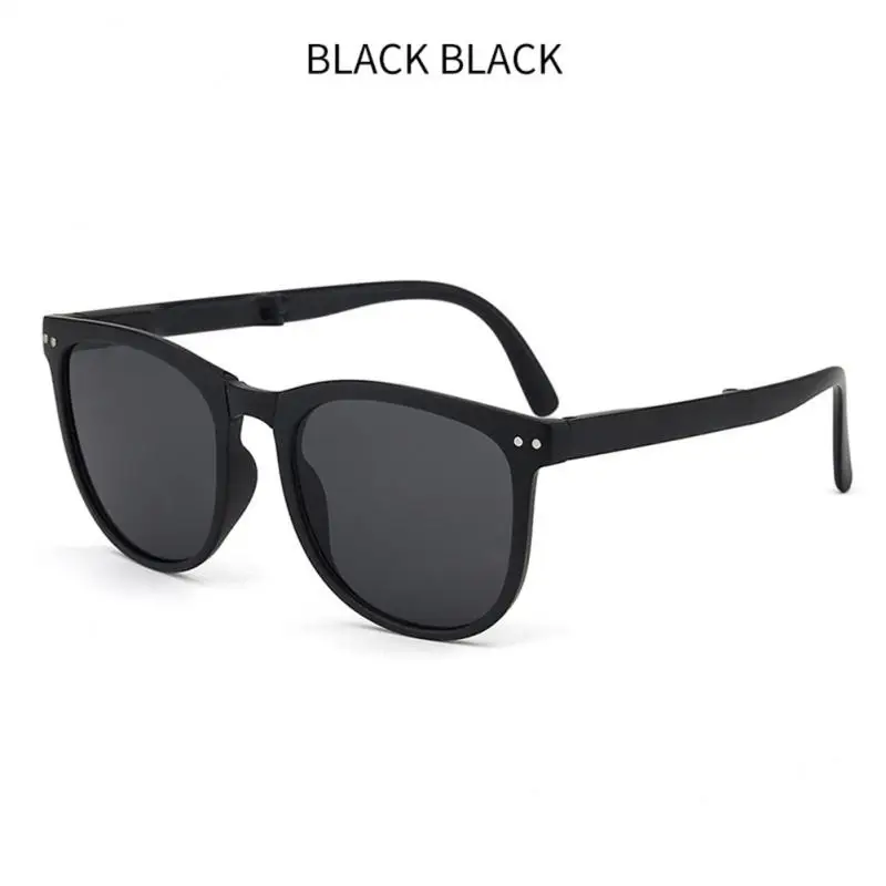 

New Foldable Sunglasses With Box Vintage Classic Sun Glasses Men Shopping Travel Colorful UV400 Lunette De Soleil Femme Hot