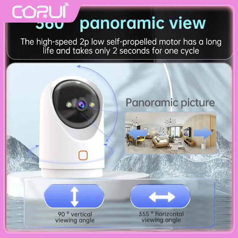 

Wireless Camera Household 360 Degree Panorami 3mp Remote Monitor Dead Angle Free Motion Detection Alert Wifi Camera