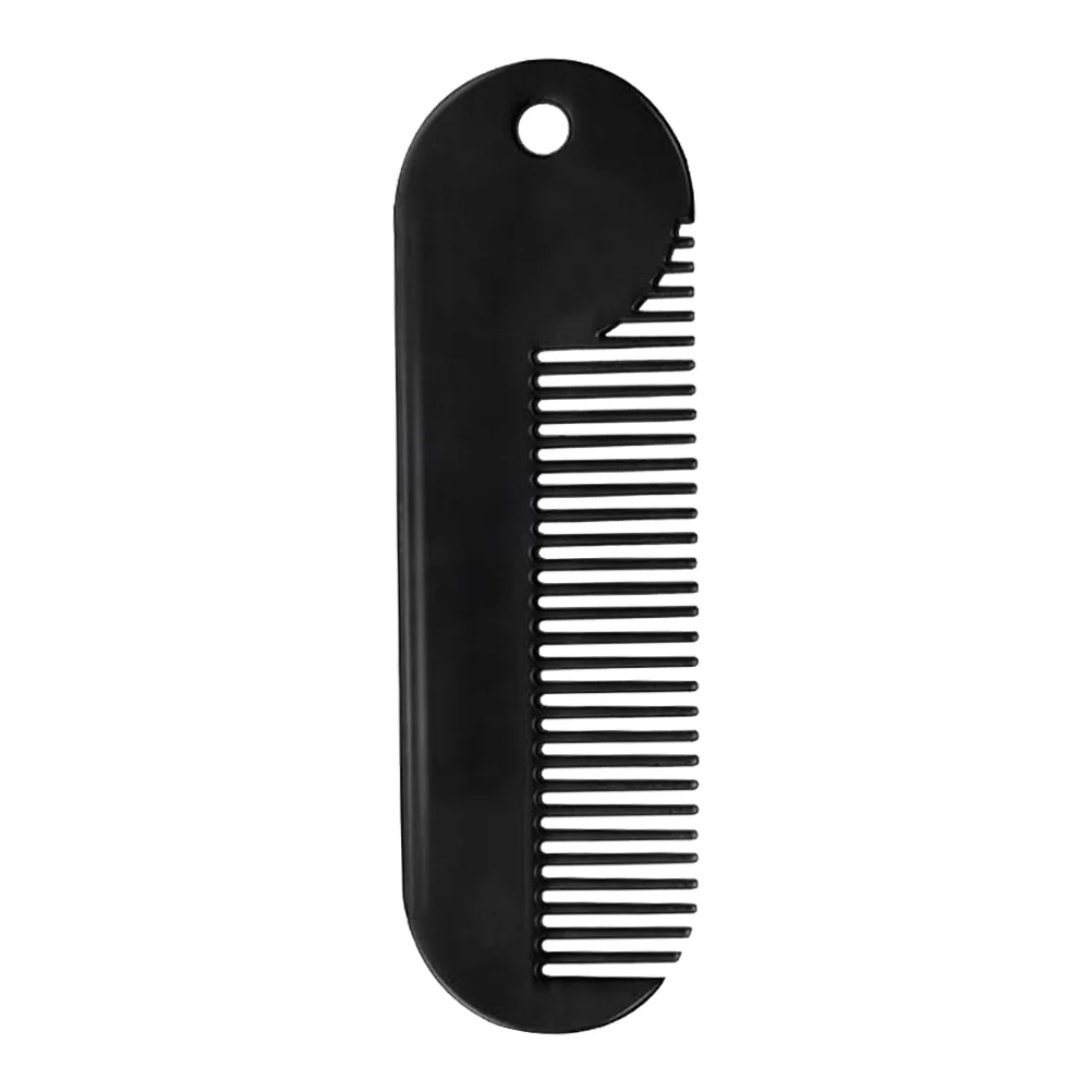 

Beard Comb Sturdy Hair Styling Comb Portable Hair Accessories Useful Beard Salon Gadget for Men (Black)