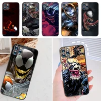 v venom m marvels cool painting phone case for iphone 12 11 pro max mini x xr xs 7 8 6s plus coque carcasa cover soft