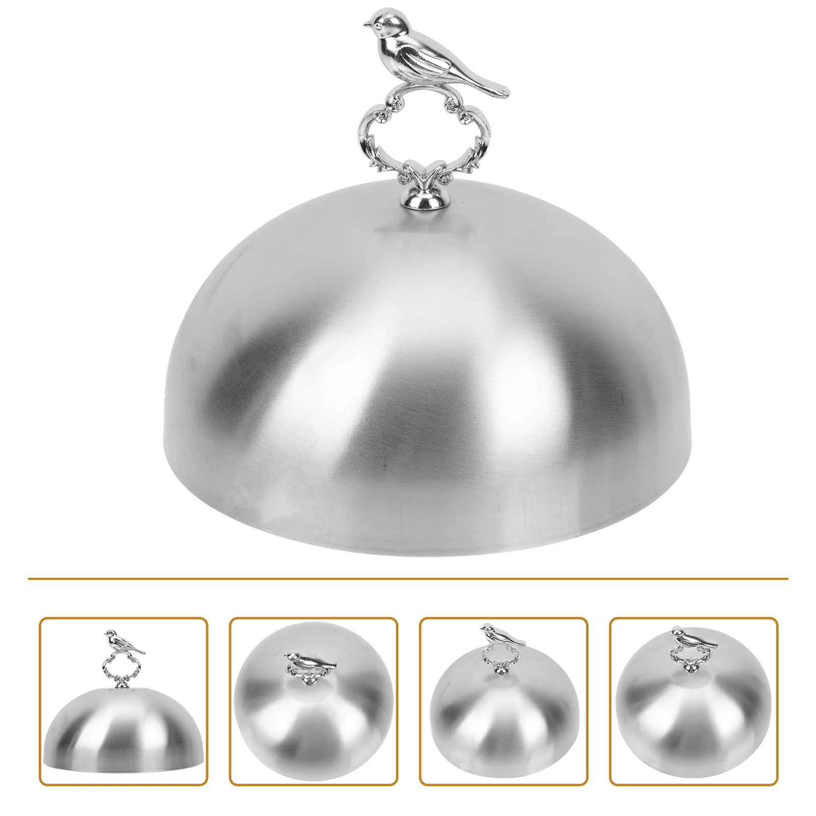 

Cover Dome Steaklid Plate Grill Dish Round Kitchen Steel Stainless Basting Steamer Griddle Steam Protector Gadget Grilling