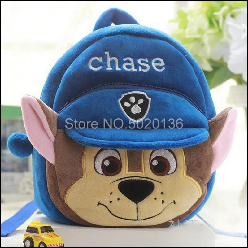 

Plush Backpack Pawed Dog Chasing Marshall Patrolling Cartoon Character Illustration Kindergarten School Bag Psi Children Gift