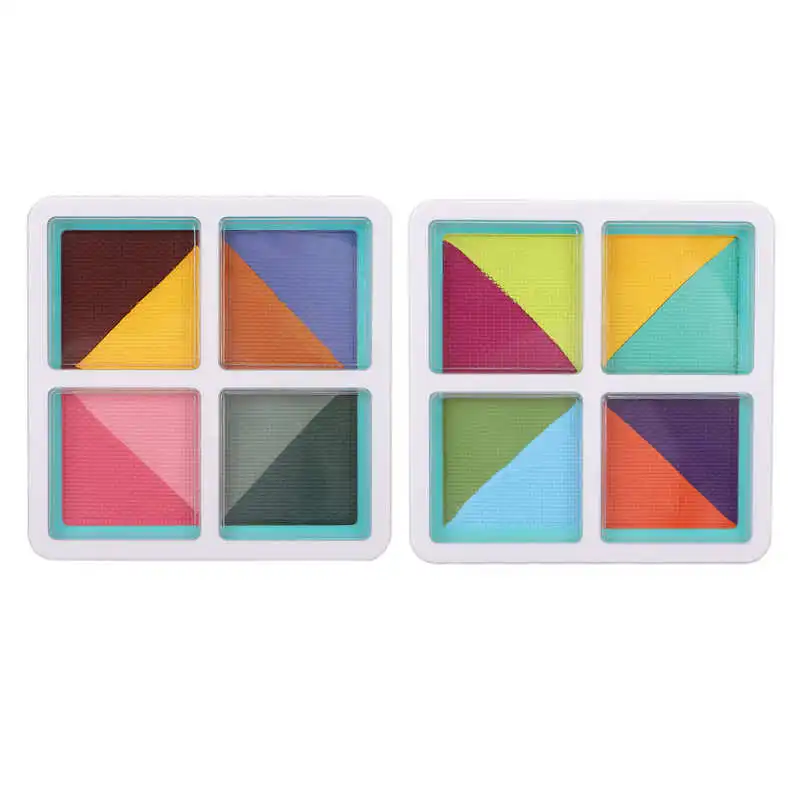 

Палитра для макияжа тела, стойкая матовая текстура на водной основе, пигмент для покраски лица, 60 г, гипоаллергенный для детей, для косплея