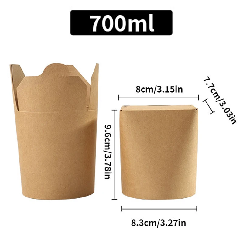 

Одноразовые контейнеры из крафт-бумаги для еды, 25 шт.