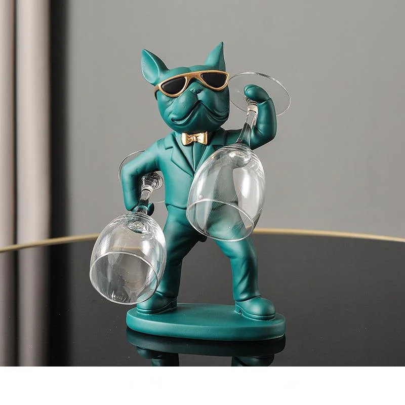 Фигурки животных в виде бульдога модный подстаканник настольные украшения