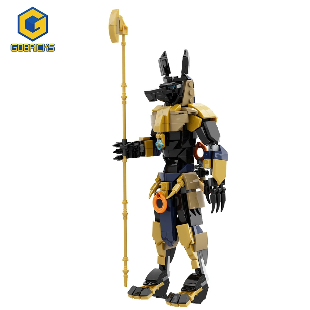 

Gobricks Anubis Egyptian Mythology Figures 407PCS Bricks Model MOC Set Building Blocks Kits Toys for Children Kids Gifts Toy