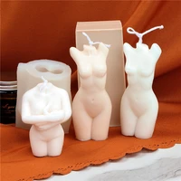 abstract body silicone candle mold for diy handmade aromatherapy candle plaster ornaments soap mould handicrafts making tool