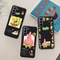 cartoon anime spongebobs patrick star phone case soft for samsung galaxy s21 ultra s20 fe m11 s8 s9 plus s10 5g lite 2020