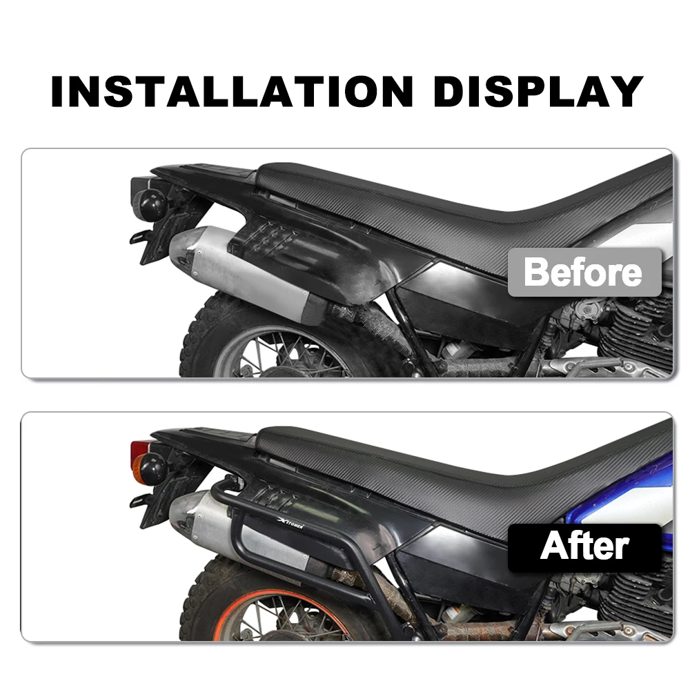 Для Yamaha TW200 TW 200 1987-2023 2024 2025 мотоциклетные стальные боковые дуги, седельная сумка, опорная рама, защита, боковая крышка, защита (art.: 3920d42e538bd) - 3920d42e538bd