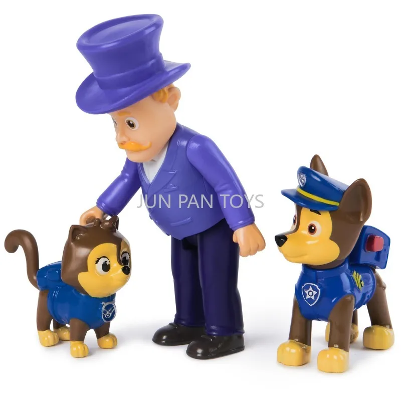 Фото Оригинальный набор фигурок героев PAW Patrol: Чейз, Скай, Маршалл, Рабл, Киттен, Пиг, Чикен. Игрушки для ролевых игр для детей. №2