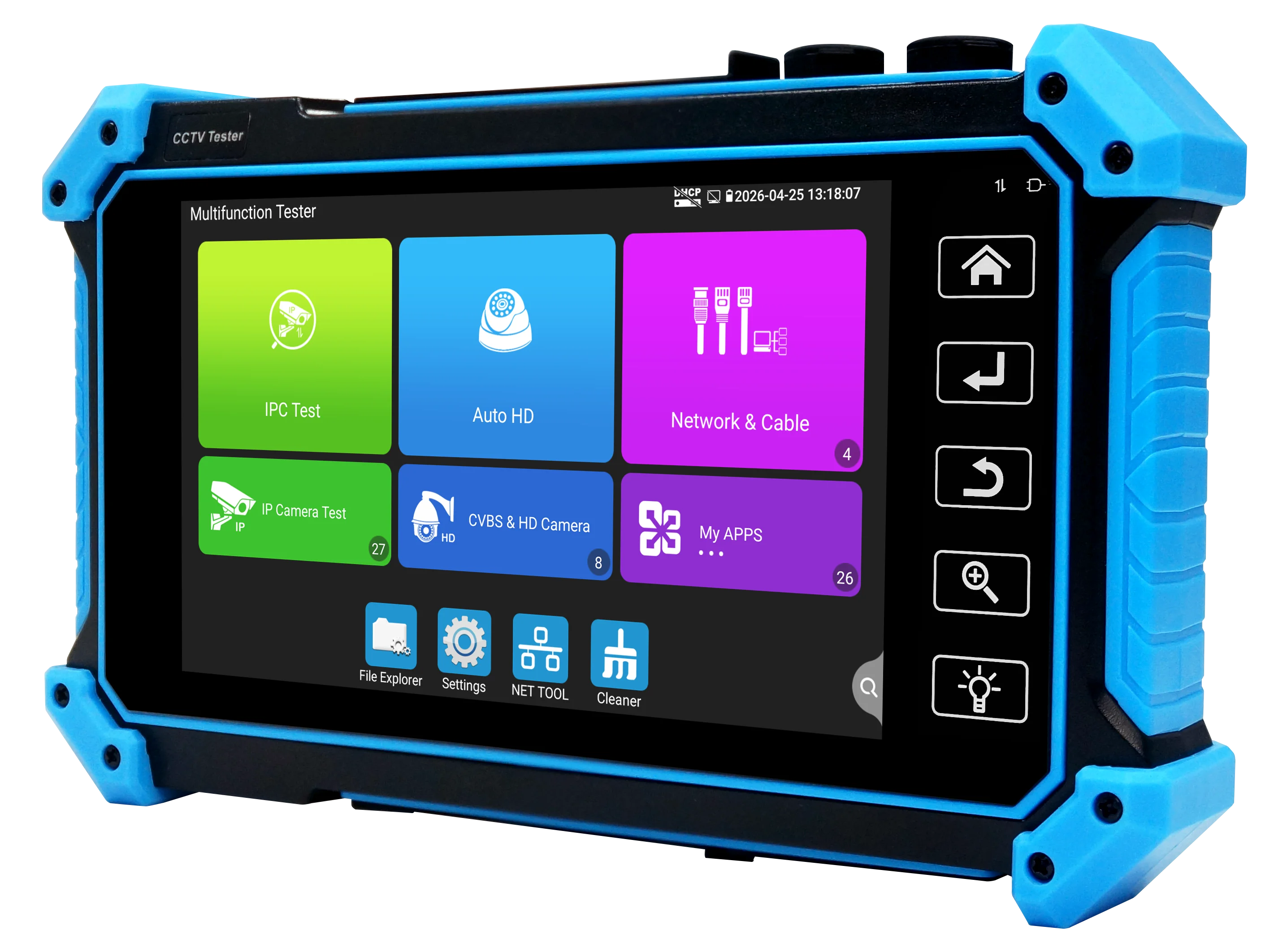 Тестер IP-камер Tahlitech 5.4 8MP TVI для систем видеонаблюдения 8K, HDMI, VGA, 4K, IPC, 8MP, 5MP, AHD, CVI, TVI, инструмент для тестирования Wi-Fi и кабелей (art.: 3920d8bb338cf) - 3920d8bb338cf