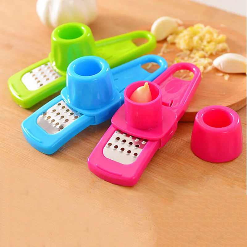 

Multifunction Home Kitchen Plastic Stainless Steel Garlic Press Chopper Cutter Garlic Grinding Kitchen Hand Tool Kitchen gadgets