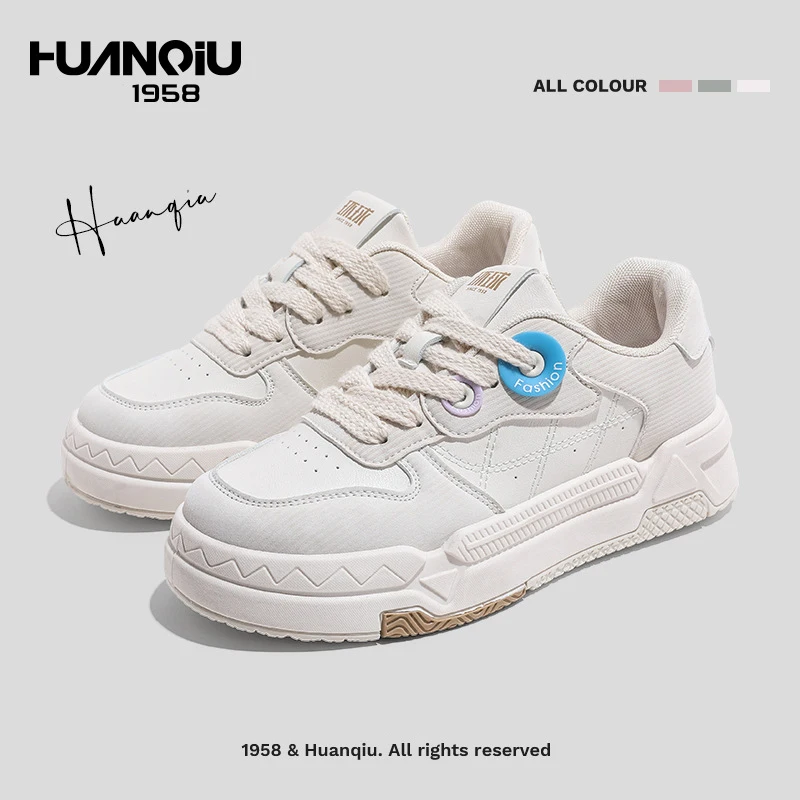 

HUANQIU In autumn 2022, the new small casual white shoes with different colors are all suitable for women