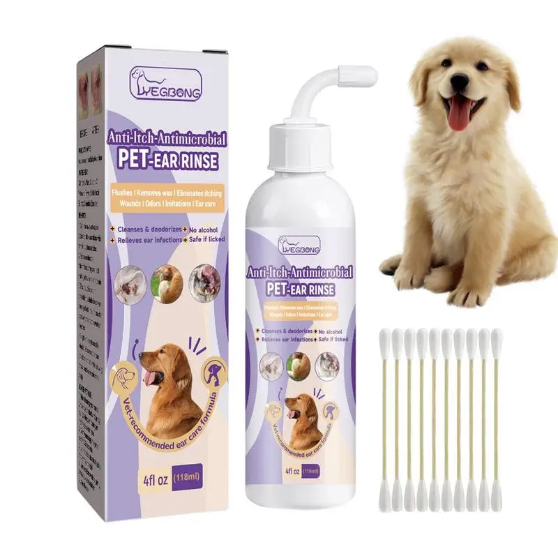 

Pro Ear Powder Painless Removal Ear Hair Liquid For Pets Ear Care Solution Pet Health Care For Dogs Cats For Cleaning Smelly