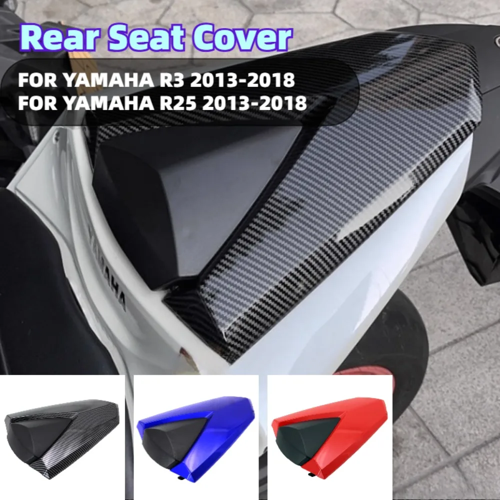 Фото Чехол-накладка на заднее сиденье для мотоциклов YAMAHA YZFR25 YZFR3 2013-2024, для пассажира или одного человека, аксессуар для YZF R3 R25 №1