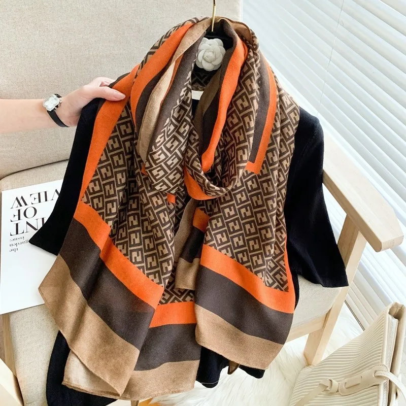 Женский шарф шаль и накидка Солнцезащитная дизайнерский роскошный брендовый