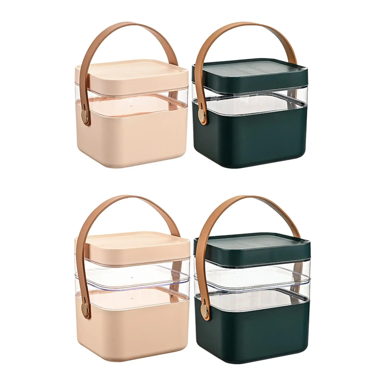 

Storage Container Multipurpose Makeup Organizer Basket Bin Craft Storage Organizer Carrying Case for Living Room Toys Crafts