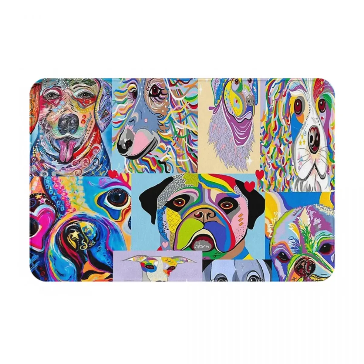 

Dogs The Stars Doormat Anti-skid Super Absorbent Bathroom Floor Mats Home Entrance Rugs Kitchen Bedroom Carpet Outdoor Footpad