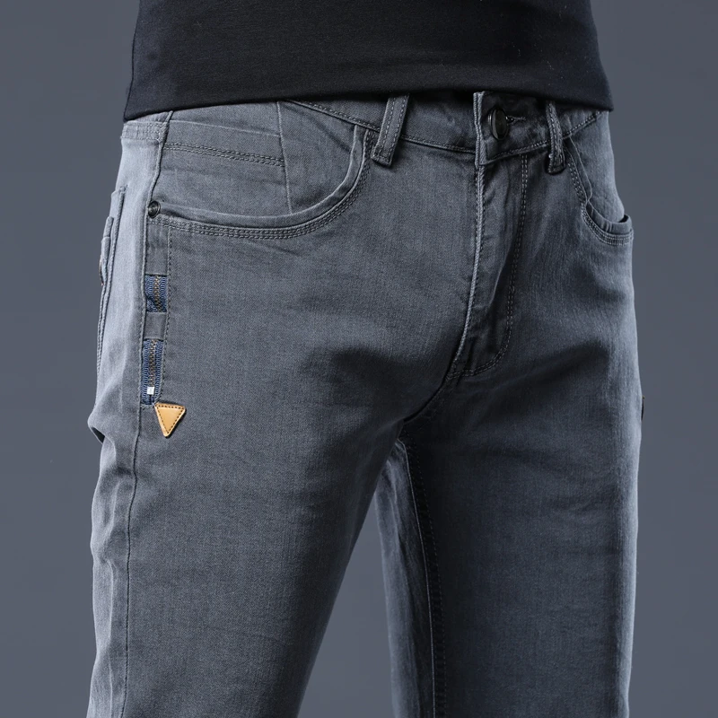 Thoshine Brand Spring Summer Men Thin Jeans Skinny Fit Fashion Comfortable Denim Pants Slim Fit Cowboy Trousers