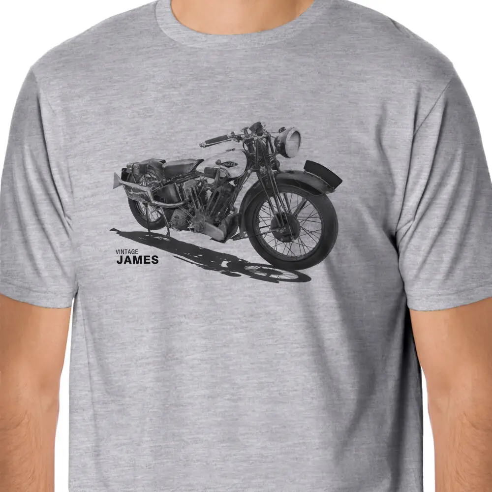 

Vintage James Motorcycle Inspire Unique Motorcycle Rider T-Shirt. Summer Cotton Short Sleeve O-Neck Mens T Shirt New S-3XL