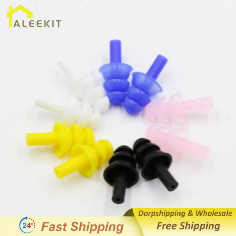 

Swimming Equipment High Noise Resistance Soft Waterproof Silicone Nose Earplugs Set Earplugs Waterproof Elastic Nasal Clip