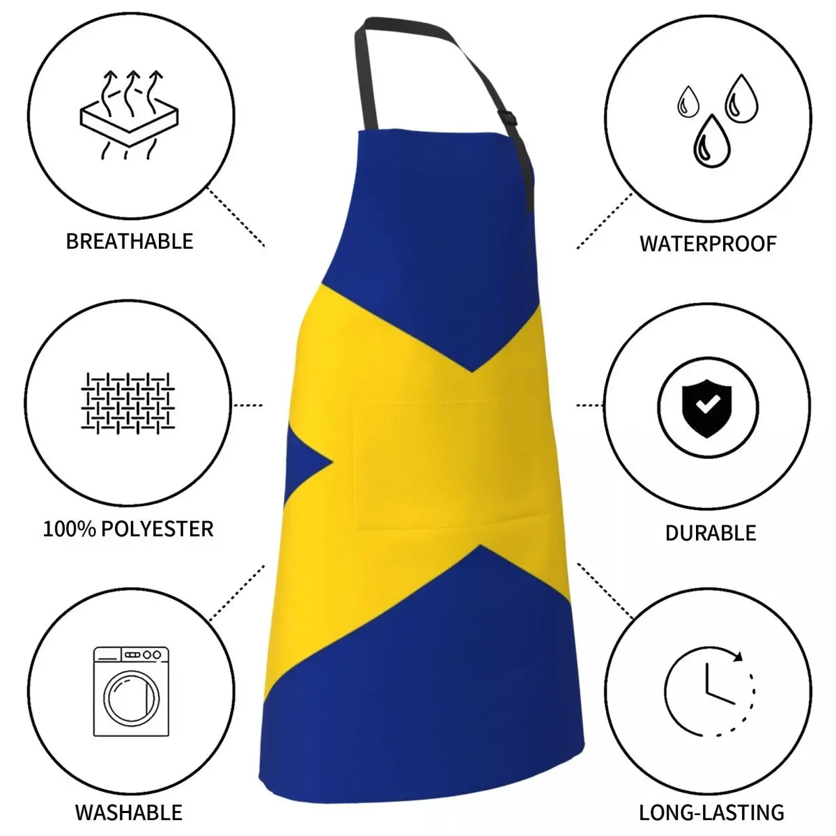 Фартук с флагом MERCIA принадлежности для ногтей домашняя уборка Кухонные фартуки