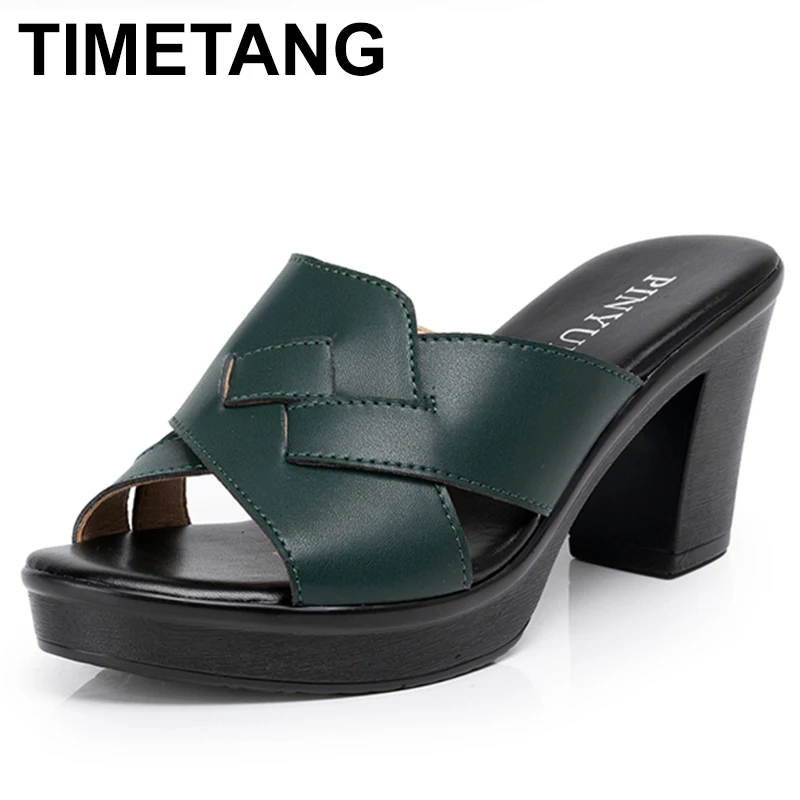 

Women Summer Slippers Large Size 35- 41 Outdoor High Heel Shoes Platform Slide Bowtie Breathable Mother Shoes Female Slippers