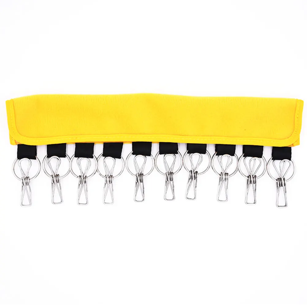 

10 Clips Hat Rack Storage Cap Travel Holder Organizer Self Adhesive Portable Foldable Closet Door Hanger System